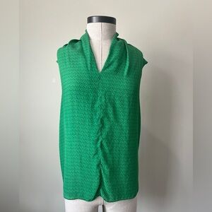 CAbi Vibrant Green Blouse